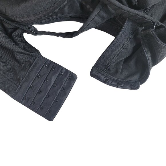 LIVI Underwire Sports Bra Black 46DDD Full Coverage Molded Max Support Wicking - Picture 9 of 13